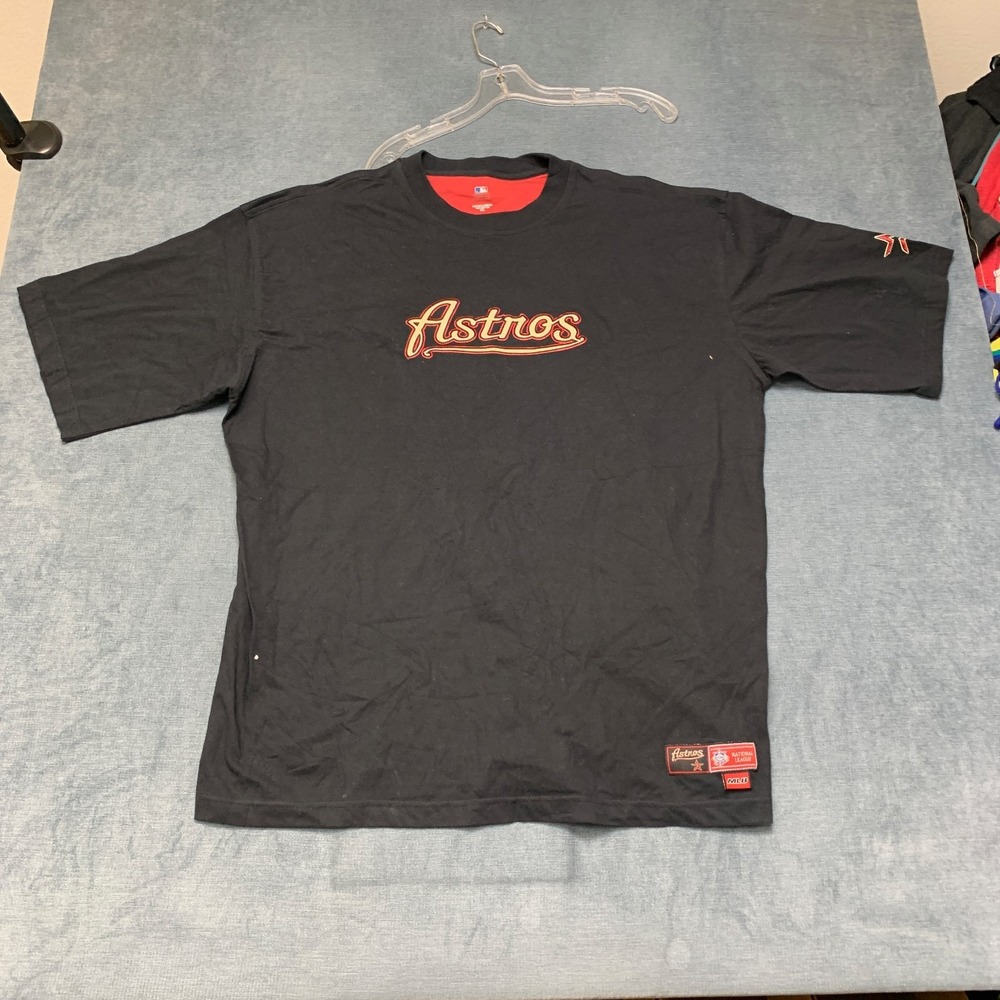 Houston Astros Tee-Shirt Mens 2XL Black MLB Genuine Merchandise Baseball Sports